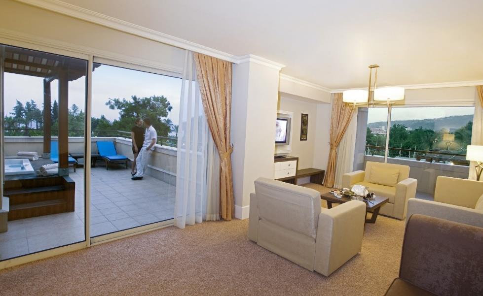 SPECIAL ROOMS LOCATION SPACE FEATURES SULTAN SUITE 75m2 2 nicely decorated separate