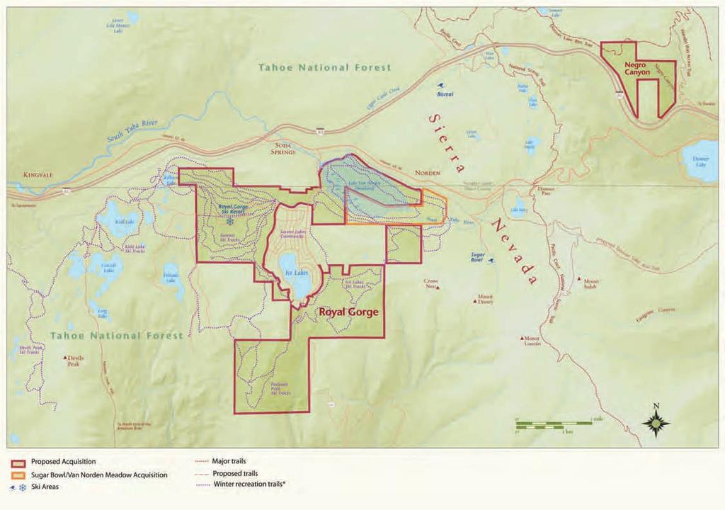 Step One: Buy The Property The Northern Sierra Partnership, the Truckee Donner Land Trust, and The Trust for Public Land are spearheading the campaign to raise the $13.