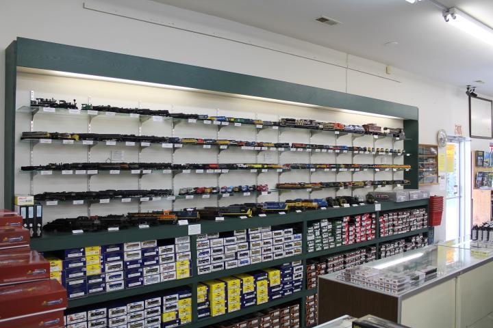 The current store, built in 1995, is a fully-stocked trains-only Mecca that is known for having detail parts and the latest releases from the manufacturers.