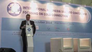 The exhibition was complemented by International Indonesia Seafood Conference focusing on cold connection which