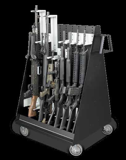 Wall & Mobile Weapon Racks Weapon panels come in two modular widths, 34 (864mm) & 40 (1016mm) and can be