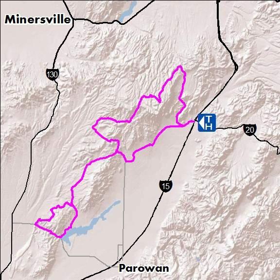 #11 Parowan Gap Intermediate (Open to All Vehicles) 72 Miles Highlights: This trail travels through the North Hills of the Parowan Valley on two track roads.