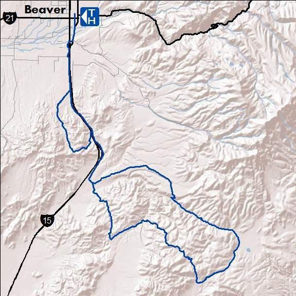 #8 Oak Basin Intermediate Plus (Open to all Vehicles) 58 Miles Highlights: This ride will showcase new country to the south of Beaver around the Fremont Wash area.