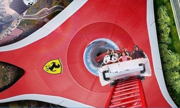 FERRARI WORLD PARK, ABU DHABI VISIT The world s first Ferrari-branded theme park is home to a winning mix of Ferrari inspired rides and attractions, the biggest Ferrari Store and a range of authentic