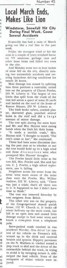 April 1, 1954, Evansville Review,