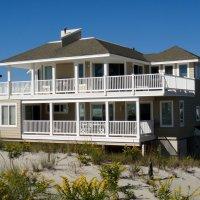 5 Baths, Plus Private Hot & Cold Outside Showers, along with 2 ocean front decks Located in Brant Beach on LBI, NJ - Enjoy