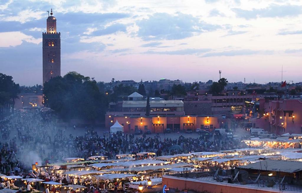 Day 10 - Sunday 3rd November 2019 MARRAKECH (B) After breakfast we set off on a morning tour of the old medina, through the bustling souks that are the lifeblood flowing through the city.