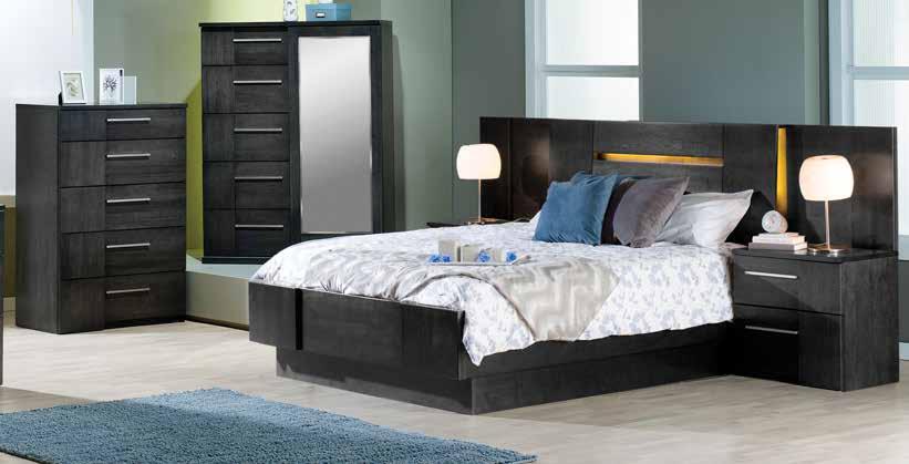 NO INTEREST AND NO PAYMENTS FOR 12 MONTHS on a wide selection of furniture & mattresses*oac (If paid in full) The Milano QUEEN PLATFORM BED Includes: 2 night tables, & headboard