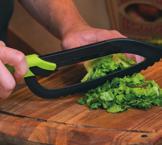 vegetables, onions etc. Pull handle to extend for slicing prep.