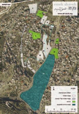 Map of Silwan/Ancient Jerusalem (City of David) Map of Silwan definitions and explanations 1.