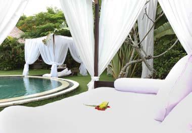 is a feeling of total privacy in each villa.