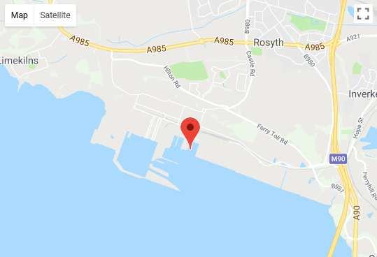 Check-in information Rosyth The terminal in Rosyth is located at the following address: Dew Way Rosyth Fife KY11 2XP Rosyth Scotland +44 (0) 1383 41 12 78 Passengers travelling by vehicle Passengers