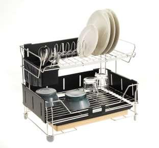 Shine 2Tier Dish Rack [MJ106] POINT All in One The space-efficient dish rack can hold all Different cooking ware and utensils.