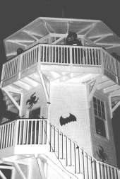 For many years the Society decorated the tower for Halloween and members dressed in spooky costumes to greet those children who were brave enough to approach and climb the tower for treats.