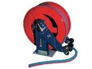 Hose length, max 3/8, 1/2 30 meter 5/8 25 meter 3/4 20 meter 1 15 meter Length: Width: Height: Weight: 5406 Hose reel For hoses up to 1 PRODUCT GROUP 507 615 mm 360 mm 610 mm 34 kg 5406-00-00 Hose