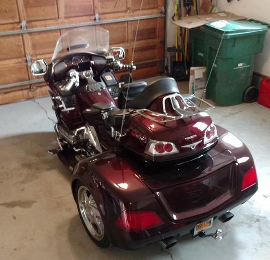 2007 Gold Wing Trike, Dark Cherry California Side Car (Viper) Package was new last year.