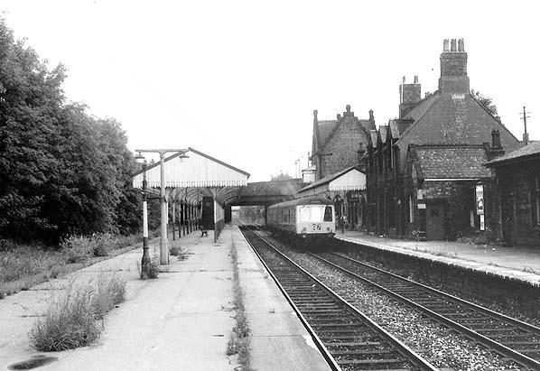 Working the Liverpool Garston Line - by Rod Dixon Garston station in the summer of 1971. A Gateacre to Liverpool Central service is seen at the down platform.
