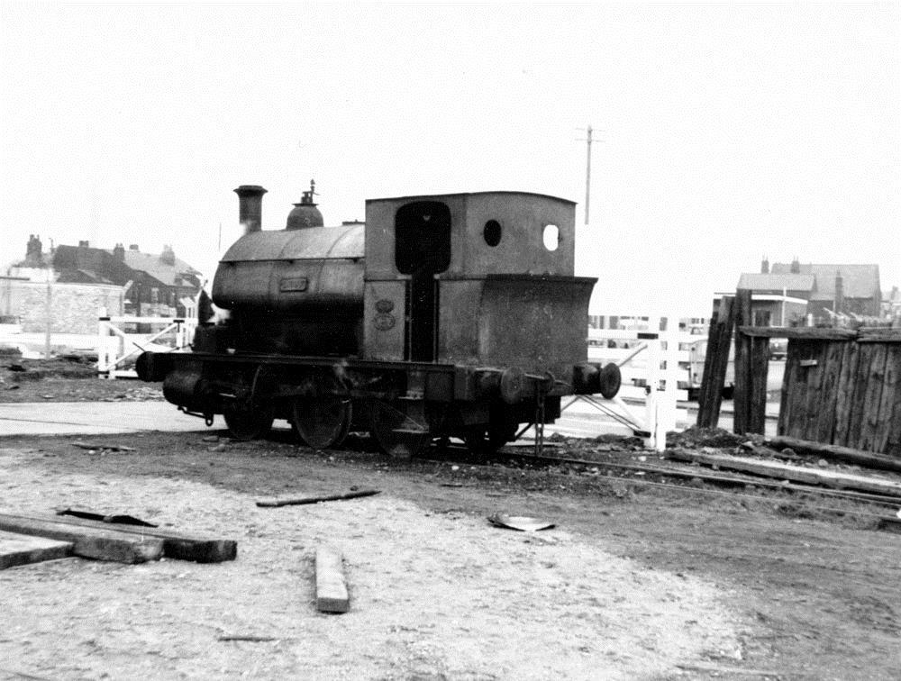 From the Archive West Bank Dock Estate locomotive Lucy is seen on the dock lines at Widnes in the 1960s.