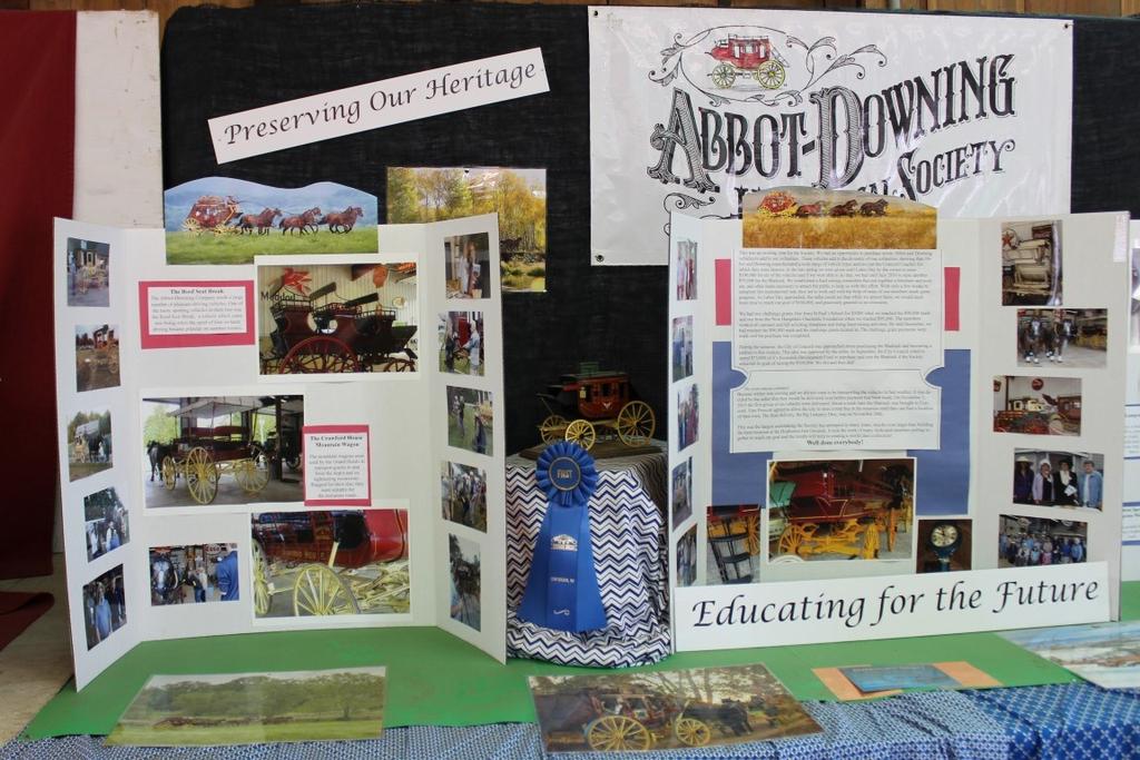Our two extra displays, one in front of the barn and one in the Grange Building, both won awards.