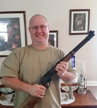 Club Member Bryan Tyner won the 30/30 Rifle in our Raffle drawing held at 2:30 PM September 14th at the Roseburg Gun Show, at the Douglas County Fairgrounds.