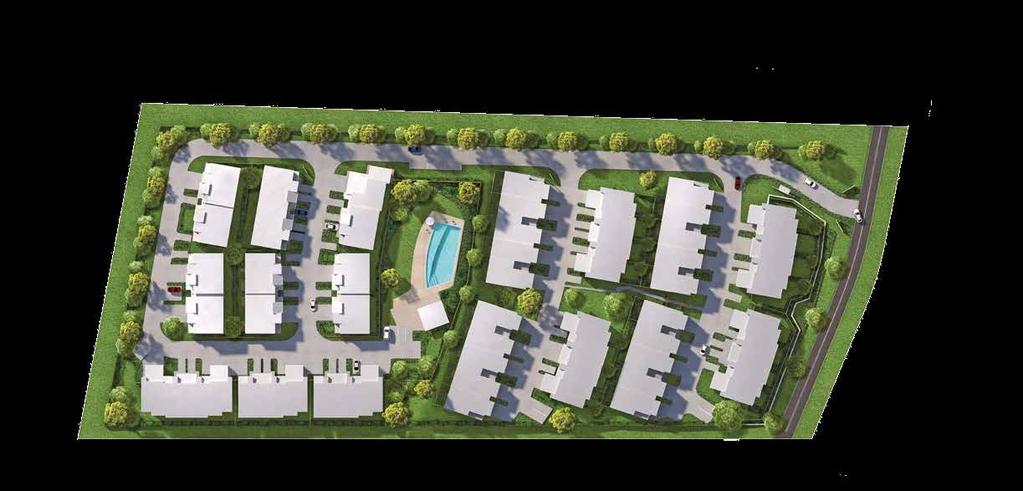 Set around a resort pool and recreation area, Tilbury residents have the option