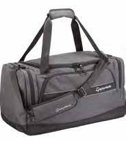 PLAYERS DUFFLE CINCH CLOSURE WITH PULL-TAB MAIN STORAGE COMPARTMENT VELOUR-LINED INTERNAL ZIPPER POCKET