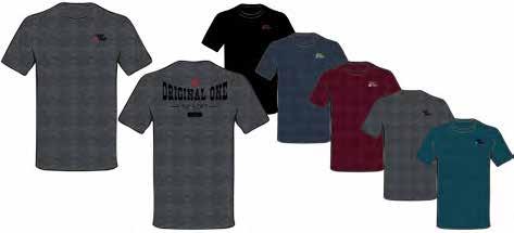 GEAR T-SHIRTS ORIGINALS SOFT JERSEY PRE-SHRUNK COTTON/POLYESTER BLEND TAYLORMADE WOVEN LABEL AT SLEEVE CUFF TAGLESS CONSTRUCTION FOR ADDED COMFORT 50% COTTON, 50%