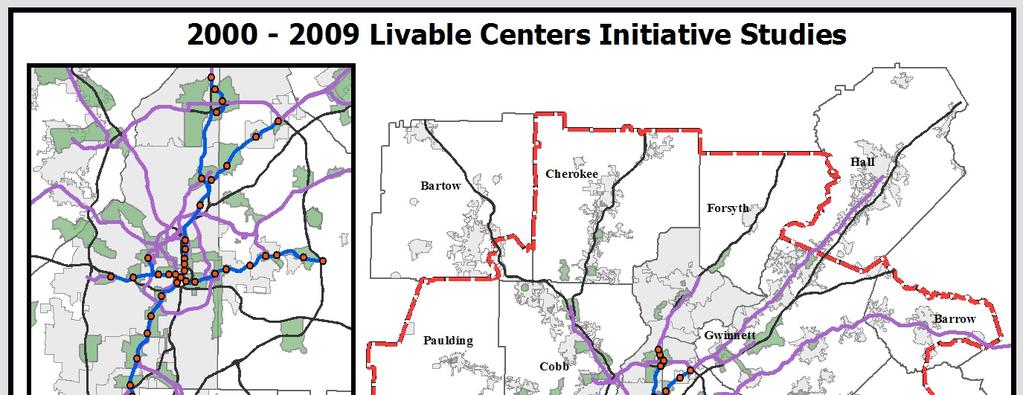 Livable Centers Initiative 85,000 residential