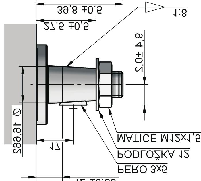 Shaft design in millimeters (inches) CH CI DD 1 (.