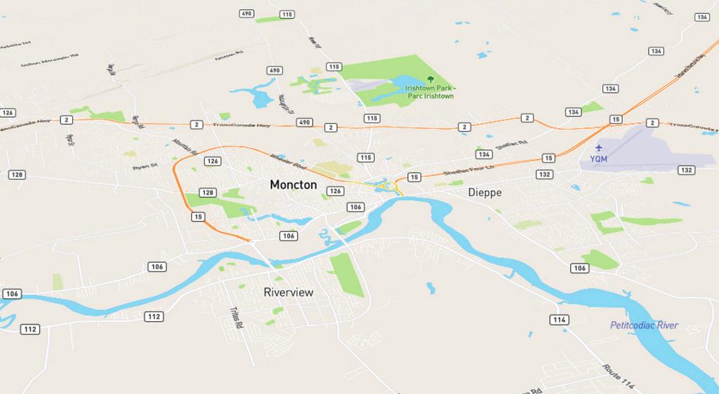 THE LOCATION: GREATER MONCTON, NEW BRUNSWICK Greater Moncton comprises the city of Moncton, the town of Riverview and the city of Dieppe.