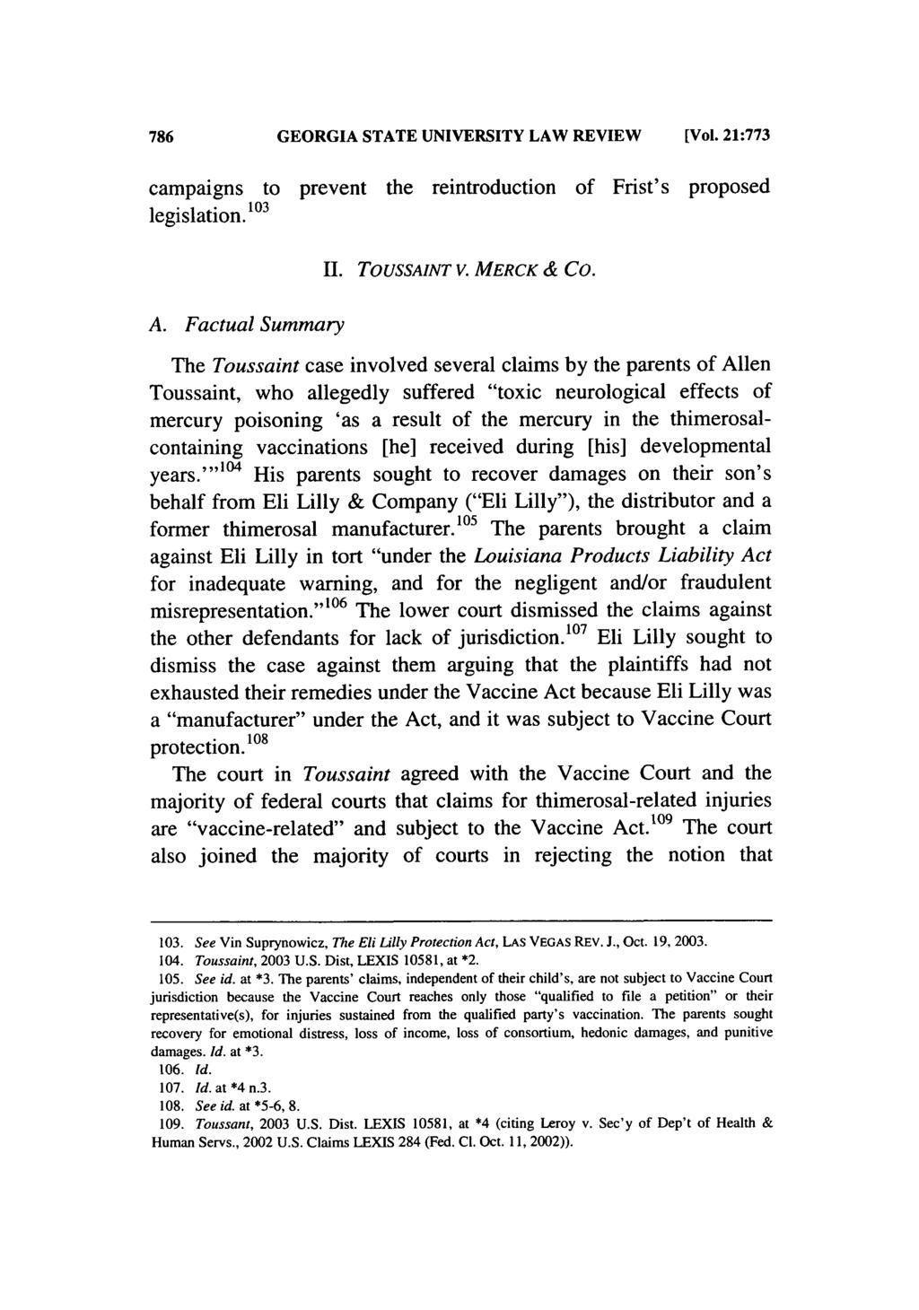 Georgia State University Law Review, Vol. 21, Iss. 3 [2005], Art.