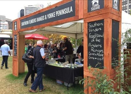 As members of Southern Flinders Tourism n Tastes, Laura Information Centre was able to place our Laura brochures in the pop-up stall at Tasting Australia from May 1 to 8.
