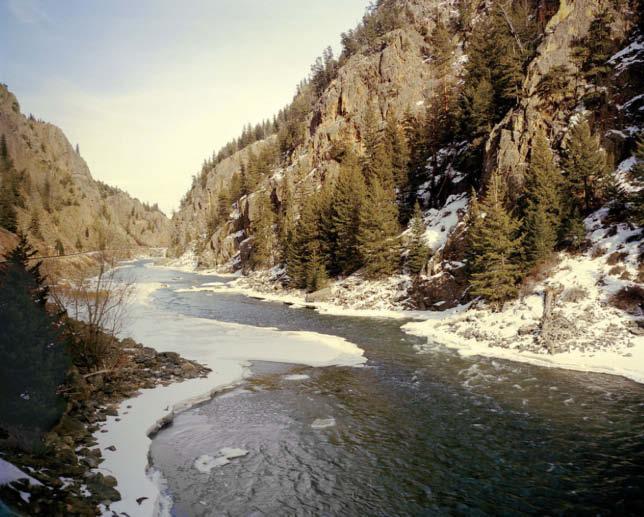 A canyon of the upper Colorado River along the California Zephyr line with wheat, silver, cattle, and coal for which there was little or no need ; wrecked communities, including many Native American