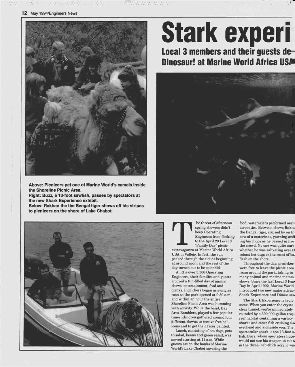 4 *p,...'.'.''.,./,&/'', 12 May 1994/Engineers News -. Stark experi Local 3 members and their guests de- Dinosaur!