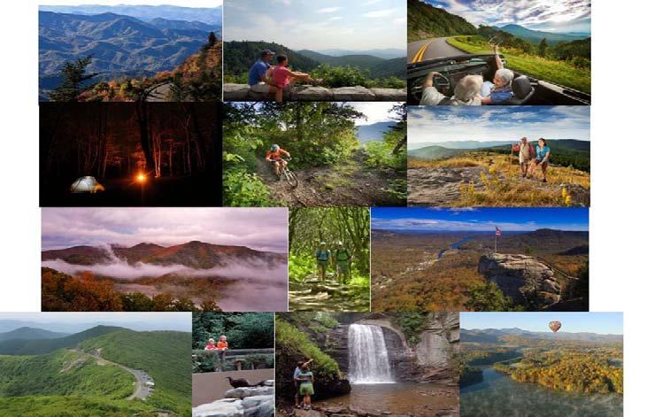 Mountain Scenery These thirteen images depict a vacation experience in which mountain scenery is central.