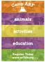 animals activities education