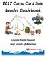 2017 Camp Card Sale Leader Guidebook. Lincoln Trails Council Boy Scouts of America