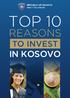 REPUBLIC OF KOSOVO Ministry of Trade and Industry. reasons IN KOSOVO