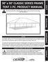 30 x 50 CLASSIC SERIES FRAME TENT 1 PC. PRODUCT MANUAL