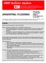 ARGENTINA: FLOODING. In Brief. DREF Bulletin no. MDRAR002 Update no. 1 GLIDE no. FL ARG 19 June 2007