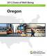 2012 State of Well-Being. Community, State and Congressional District Well-Being Reports. Oregon. well-beingindex.com