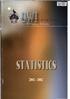 THE UNIVERSITY OF THE WEST INDIES CAVE HILL CAMPUS STUDENT STATISTICS 2001/2002 CONTENTS TITLE TABLE NO. PAGE NO.