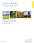 Ministry of Parks, Culture and Sport. Annual Report for saskatchewan.ca