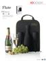 Flute HOME & LIVING. P Flute champagne carrier. 60 x 50 mm.