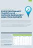 Traffic, delays and forecasts European summer traffic falls outlook for modest long-term growth