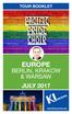 TOUR BOOKLET. Pacific Pride Choir EUROPE BERLIN, KRAKOW & WARSAW JULY