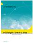 Passenger Tariff #2 2012