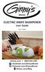 ELECTRIC KNIFE SHARPENER User Guide