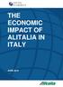 The economic impact of Alitalia in Italy THE ECONOMIC IMPACT OF ALITALIA IN ITALY
