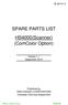 SPARE PARTS LIST HS4000(Scanner) (ComColor Option)